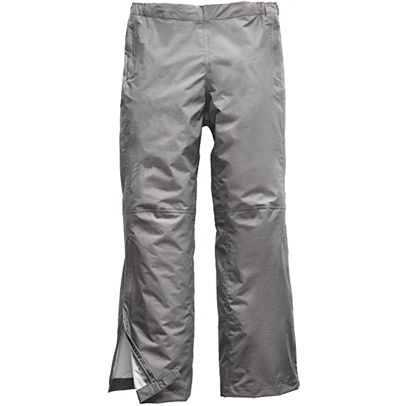 Pantalon de pluie 100% en nylon, imperméable, de haute qualité, à fermeture éclair, pour les jambes