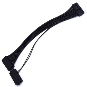Power Supply Splitter PSU Cable <strong>Adapter</strong> 24 Pin 20+4 Pin ATX <strong>24Pin</strong> Dual Start Line 18AWG M to F Compute Extension ATX Cable - Product Image 2