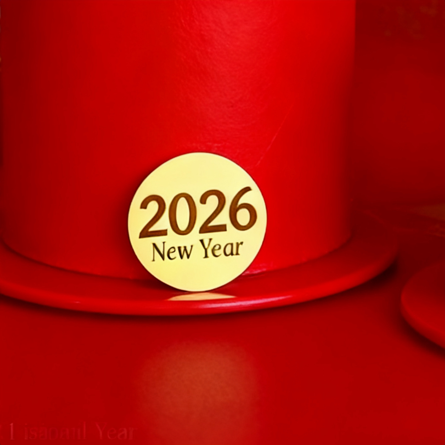 Marcatura del disco2026felice anno nuovo (la larghezza è di circa 5 cm)