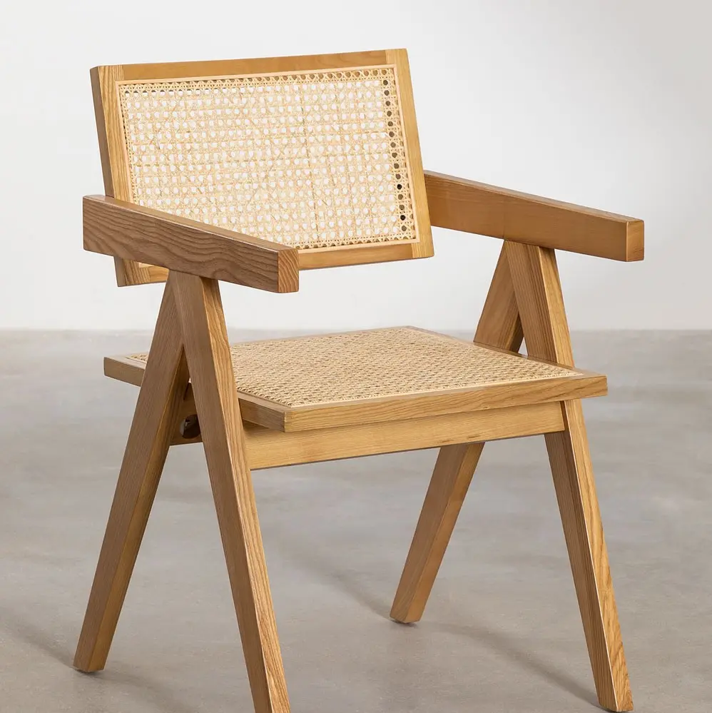 Vente en gros chaises de salle à manger en rotin naturel de restaurant pliantes durables chaise en bois pliable pour événements