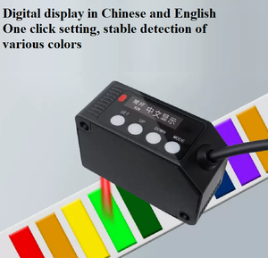 Sensor de reconocimiento de escala de color RGB Digital interruptor fotoeléctrico Sensor de detección de color NPN - Product Image 3