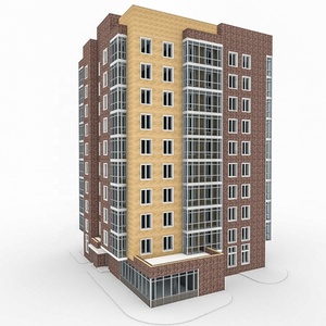 Yüksek Artış Çok Katlı Prefabrik Daireler Yapı Modern Modüler Ev için Hafif Çelik Çerçeveleme - Product Image 2
