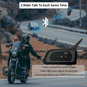 V6 <strong>2</strong> <strong>Way</strong> bluetooth 5.1 <strong>Intercom</strong> <strong>System</strong> for Sports <strong>Wireless</strong> bluetooth Helmet <strong>Intercom</strong> Motorcycle <strong>Intercom</strong> Phone Set