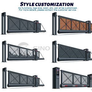 Hiện đại nhôm công nghiệp kim loại chính đường lái xe cổng tự động cửa trượt cantilever cổng lối vào có thể thu vào cửa - Product Image 2