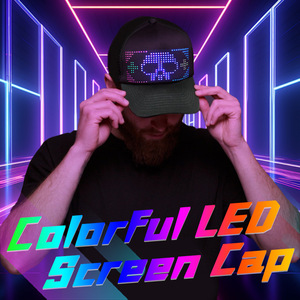 Smart Glow-In-The-Dark-Baseball mützen programm Programmier bare App-Steuerung Sport Light Up Panel <span class=keywords><strong>Led</strong></span> Scrolling Hat Factory Großhandel