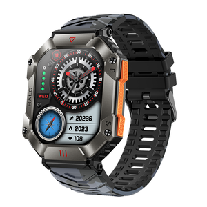 Supporta la funzione di bussola a pressione barometrica dell'altitudine funzione di chiamata per la composizione dell'orologio intelligente all'aperto 4 mini giochi integrati - Product Image 1