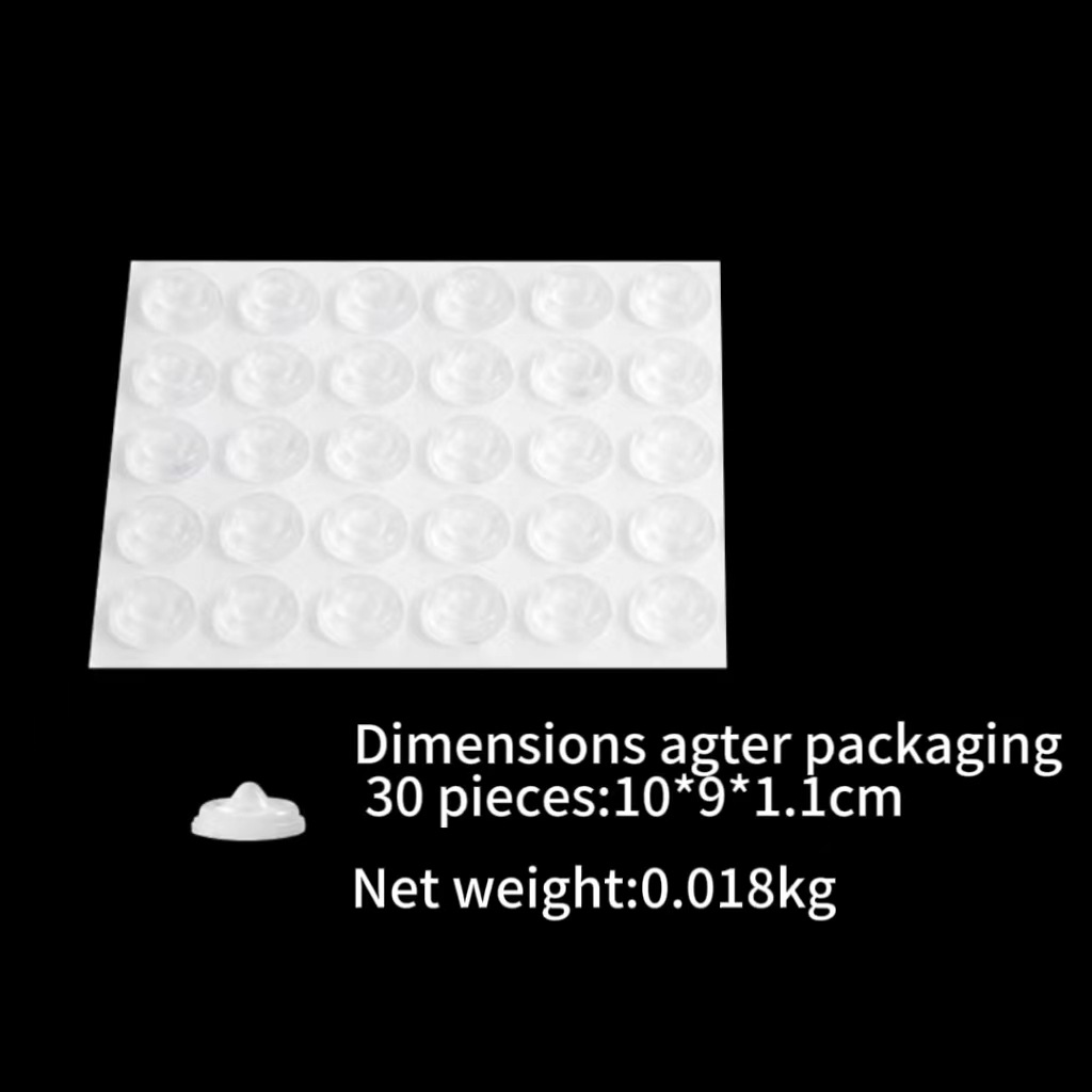 30 transparent granules per sheet