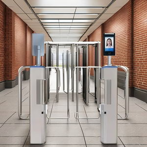 WAN phim hoạt hình sinh học thời gian tham dự Hệ thống an ninh khuôn mặt đăng ký Swing rào cản cửa Flap Cánh Cơ chế tốc độ quay - Product Image 2