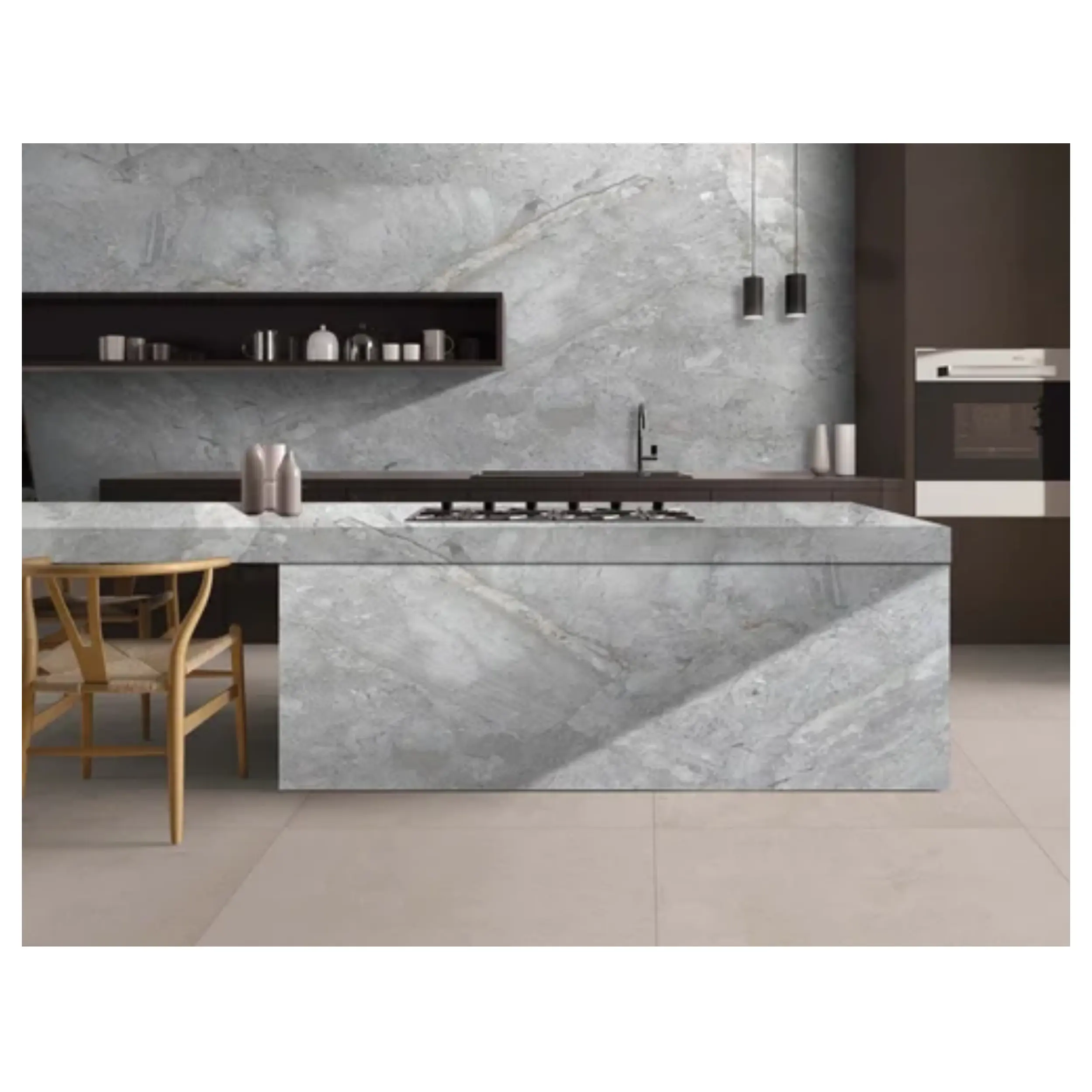 Italian Ice Gray Marble for Bathroom Kitchen Countertops Cladding Wall Stone Building Materials