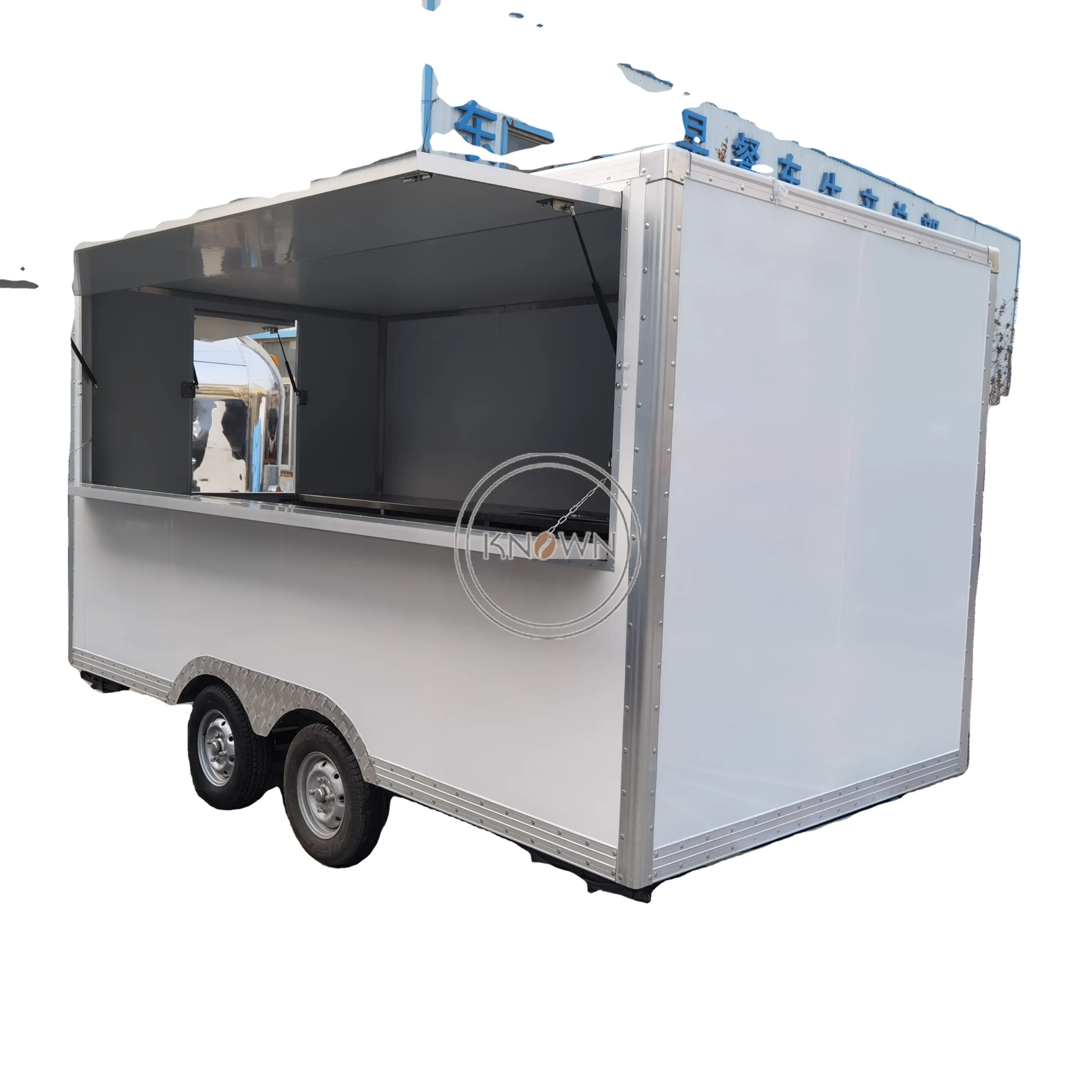 2024 Caminhões móveis customizáveis do alimento para a venda Pizza Kiosk Restaurant Food Track Trailer