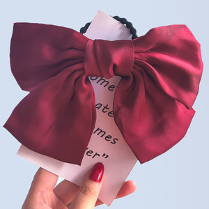 Moda toptan büyük boy saç cheer amigo yaylar düğüm elastik saç bantları kızlar için ünlü çocuk saç aksesuarları - Product Image 2