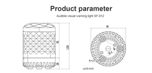 Thiết Bị An Ninh Bán Sỉ Từ Nhà Máy Còi Báo Động Còi Báo Động 220V Còi Báo Động Còi Báo Động Đèn LED 120dB Còi Còi Còi 12V Hoặc 24V - Product Image 6