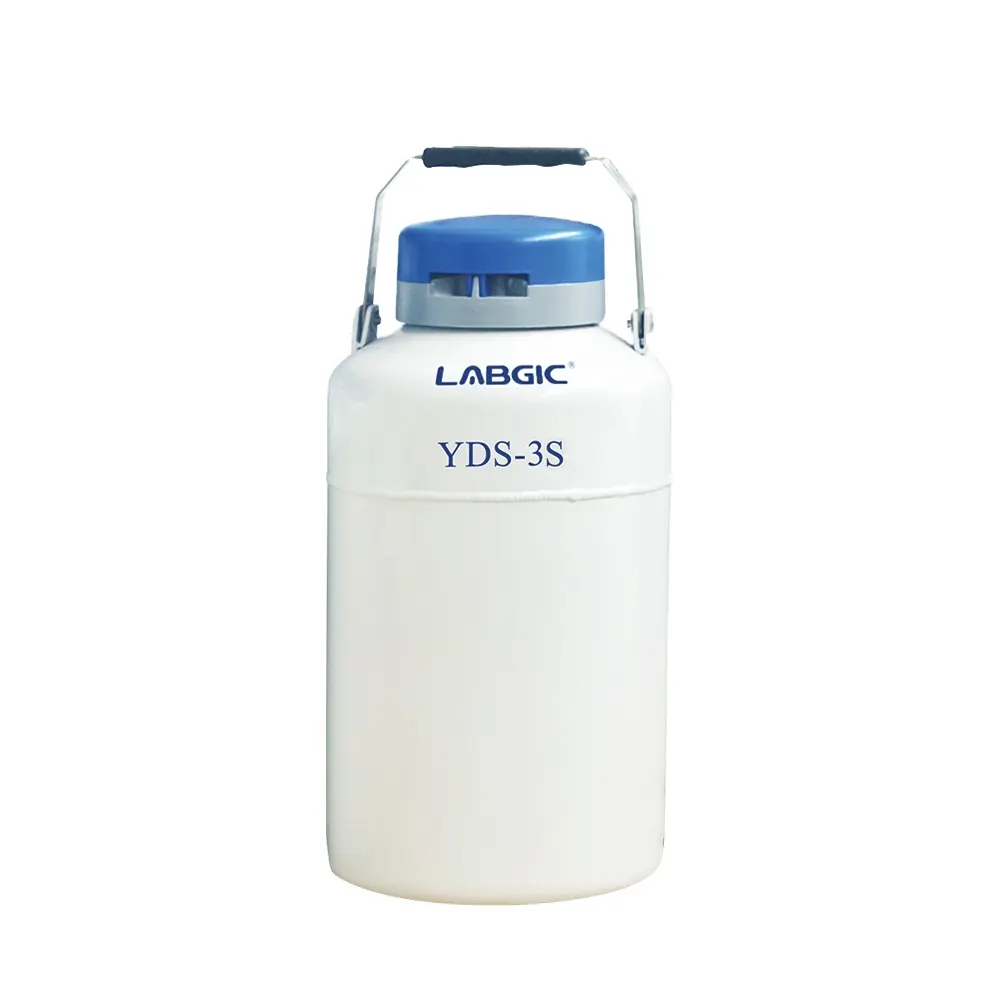 Tanque de nitrógeno líquido 3L YDS Contenedor de muestra biológica Labgic