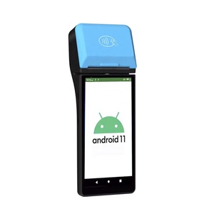 Dispositivo POS Android 11 de mano con pantalla táctil azul de 6 pulgadas con impresora térmica - Product Image 3