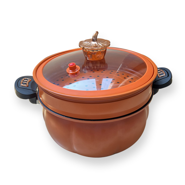 Orange 8l avec cuiseur vapeur