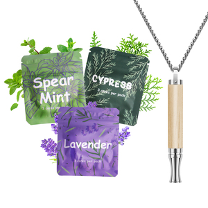 Maple Wood Steel Vaoes Pare de fumar Air Aid Chá Verde Cigarros Inalador Jóias Ansiedade Ferramentas Alívio Colares para As Mulheres - Product Image 1