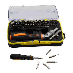 High Quality Hand Tool Kit 61pcs Hardware Home Repairing Tools <strong>Set</strong> Precision Ratchet Handle Screwdriver Bits Sockets <strong>Set</strong> - Product Image 5