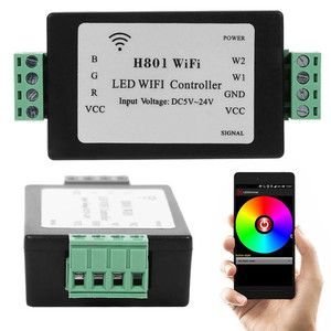 Led Controller for RGBW Led Strip Lights DC5v-24v <strong>Input</strong>/4-channel X-4a <strong>Output</strong> H801 <strong>Wifi</strong> Connection Android Smart Phone - Product Image 6