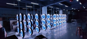 引导视觉双面LED显示屏圆形屏幕徽标定制室内LED圆形显示器 - Product Image 4