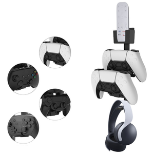 Xbox/PS5/PS4/PS3/Switch Proコントローラーストレージスタンドラック用ウォールマウントホルダーコントローラーリモートコントロールヘッドセットスタンドブラケット - Product Image 5