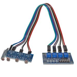 4ウェイ感光センサーモジュール感光性抵抗光検出感光性抵抗モジュール動作電圧3.3V - Product Image 1
