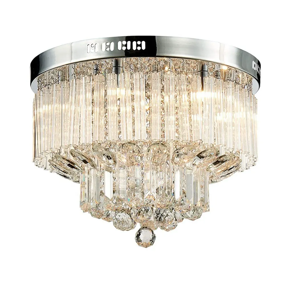 Lámpara colgante de cristal para el hogar y hotel, iluminación moderna de lujo