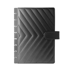 Su misura in morbida pelle PU diario rilegato a disco Notebook Organizer Cover con porta carte a spirale stile disponibile taglie A5 A6 - Product Image 6