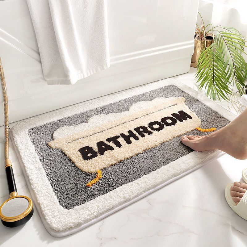 Salle de bain jaune clair