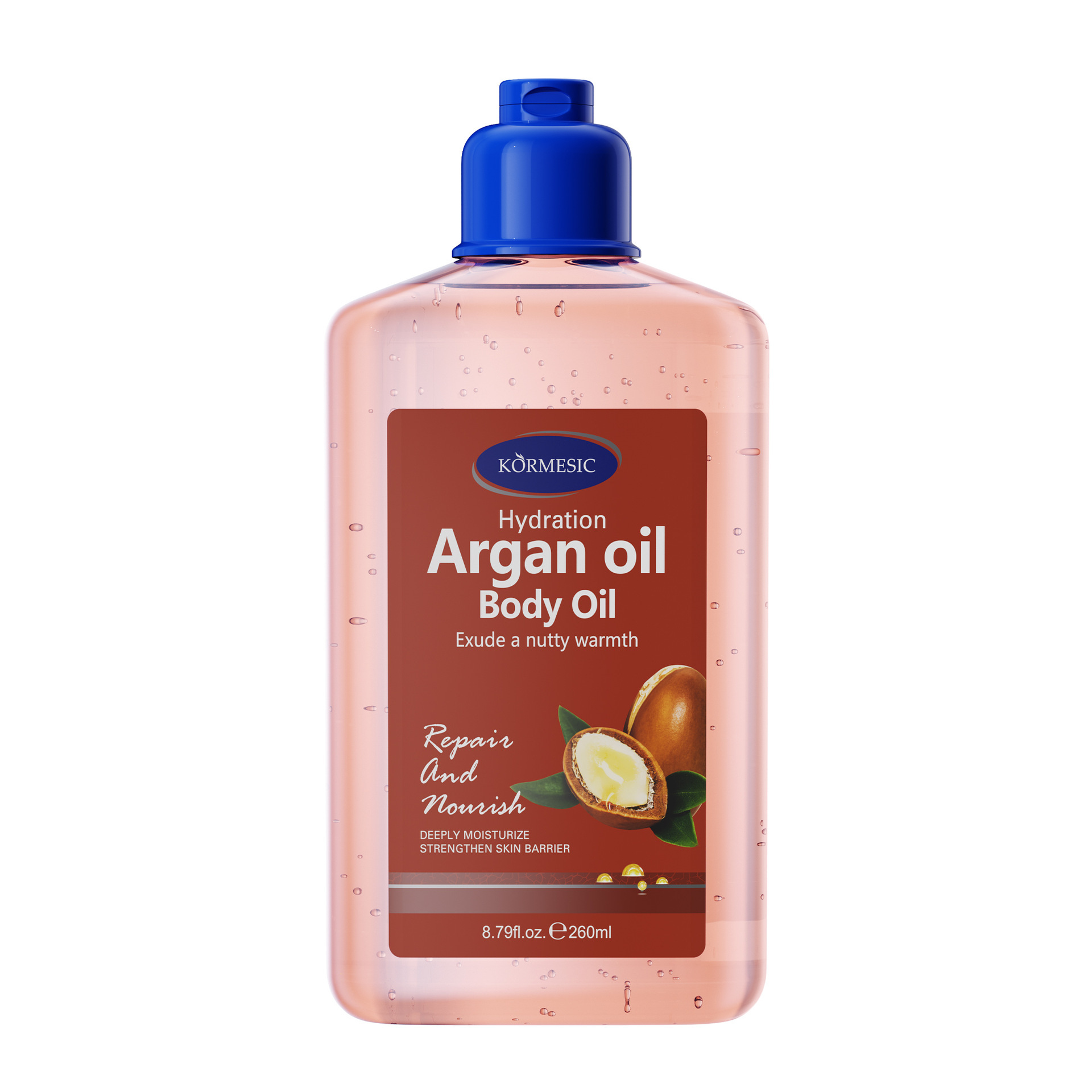 Huile corporelle à l'huile d'argan, 260 ml