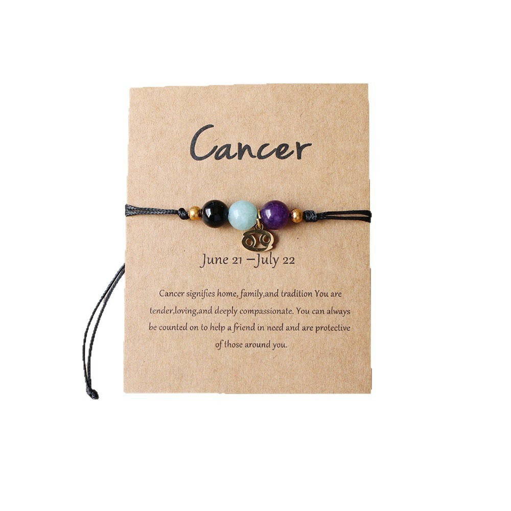 Cáncer-tres piedras naturales