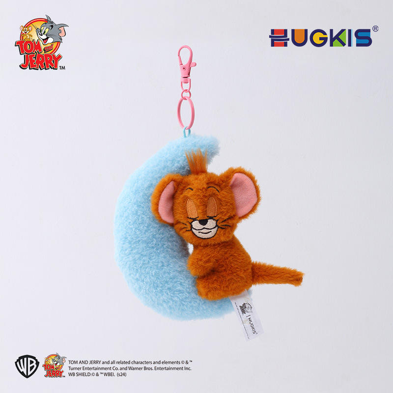 Pendentif Jerry Mouse tenant la lune, 12 cm