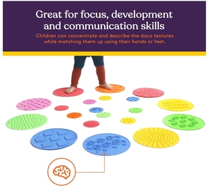 <strong>Matching</strong> Game Sensory Discs Stimulation for Kids Supports Autistic and Processing <strong>Challenges</strong> Calming Mat - Product Image 6