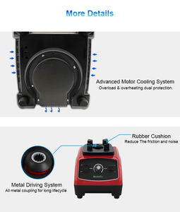 Tùy Chỉnh <span class=keywords><strong>Nutrimax</strong></span> BPA Free Heavy Duty Thương Mại Cấp Máy Xay Sinh Tố Mixer Máy Ép Trái Cây Công Suất Cao Xử Lý Thực Phẩm Cho Ice Smoothie Trái Cây - Product Image 3