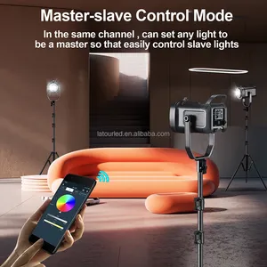 GVM PR150R150WハイパワーLEDビデオライトRGBスタジオ照明キット - Product Image 6