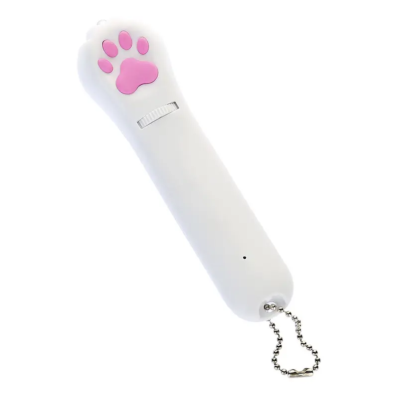 Tongkat Penggoda Kucing Mainan Interaktif Laser Pointer Led Penunjuk Cahaya USB Dapat Diisi Ulang Mainan Tangkap Kucing