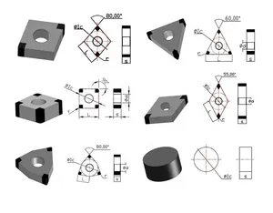 Insertos de torneado triangular Herramientas de corte CNC Insertos de carburo cementado Insertos de torneado DCMT11T304 - Product Image 5