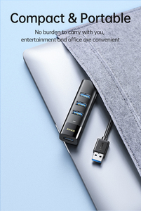 Hoge Kwaliteit Draagbare <span class=keywords><strong>Usb</strong></span> 3.0 Type A <span class=keywords><strong>Hub</strong></span> 4-In-1 Multiport Docking Station Voor Laptop Op Voorraad - Product Image 5