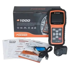 Presupuesto Foxwell T1000 TPMS herramienta sensores magnéticos programación activar comprobar RF clave FOB sistema de control de presión de neumáticos probador automático