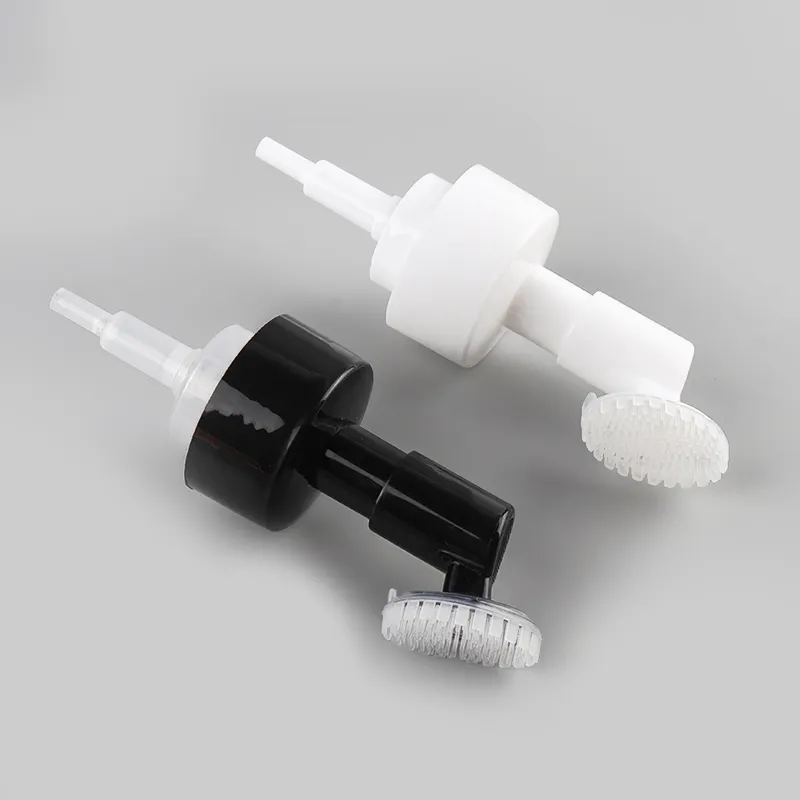 Pompe à mousse avec clip et couvercle brosse en silicone pour le nettoyage Stock disponible