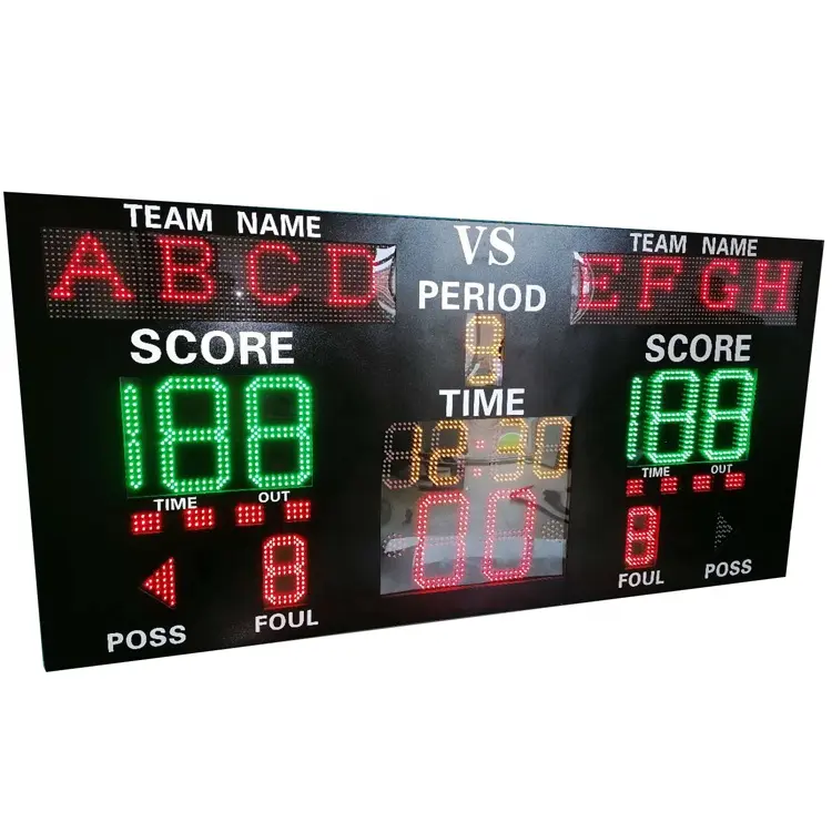 Многофункциональное табло для очков, баскетбольное цифровое электронное табло для соревнований