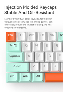 Directo de fábrica, Mini teclado ultrafino para juegos con cable, 68 teclas, retroiluminación RGB múltiple, impermeable, para ordenador, para juegos con cable - Product Image 4