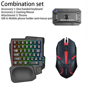 Wholesale One-Handed Luminous Game <strong>Keyboard</strong> <strong>Mouse</strong> Led Backlight Ergonomic <strong>Computer</strong> Game <strong>Controller</strong>
