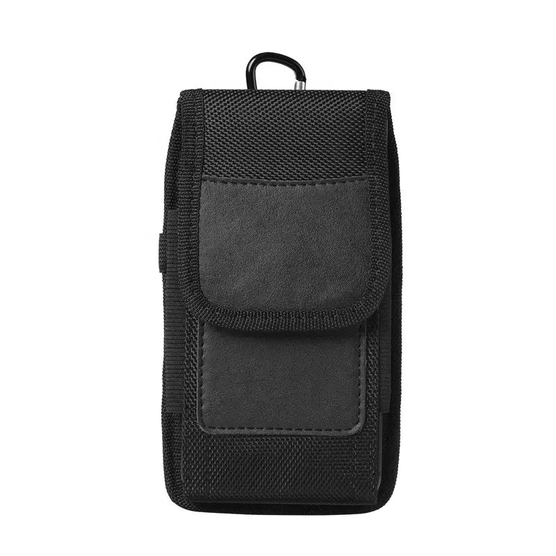 جراب هاتف محمول عالي الجودة عالمي نايلون للخصر حقيبة حزام مشبك S M L XL حقيبة متنقلة