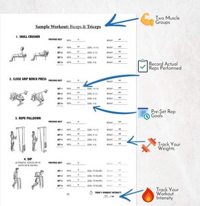 The Weightlifting Fitness Gym Buddy Journal 12-week Program Fitness Planner Workout <strong>Log</strong> <strong>Notebook</strong> for Women &amp; Men - Product Image 3