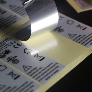 <strong>Customized</strong> High-temperature Resistant Matte/Bright Silver PET <strong>Label</strong> Sticker for Electronics Machinery Oil-proof Water-proof