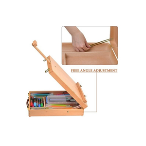 Rắn bằng gỗ có thể điều chỉnh bàn nghệ sĩ Studio Giá vẽ-Mạnh mẽ Máy tính để bàn sơn, bảng vẽ, phác thảo bảng và hiển thị giá vẽ - Product Image 4