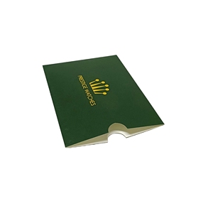 Recycelte benutzer definierte quadratische kleine Premium grüne Umschlag Einladung umschlag mit Knopf Schnur verschluss - Product Image 6