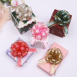 大树图案立体拉弓花圣诞礼品包装树皮拉带厂家批发 - Product Image 3