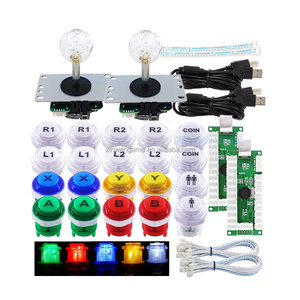 DIY SANWA Джойстик набор светодиодных кнопок с нулевой задержкой USB PC MAME аркадная палка для Raspberry Pi TV BOX монетоприемник игровой автомат - Product Image 1