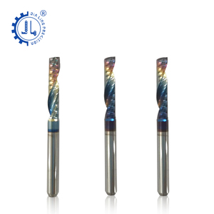 1/8 sap kesim Bit tek flüt karbür uçlu freze 3.175mm Upcut akrilik işareti için bir flüt Spiral yönlendirici Bit OEM - Product Image 2